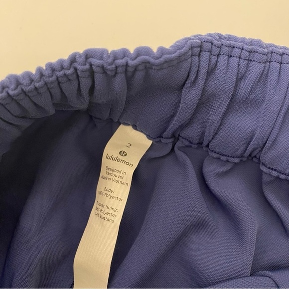 Lululemon || Noir Pant Woven Tie Waist Wide Leg Gatsby Blue 2 - Picture 8 of 10